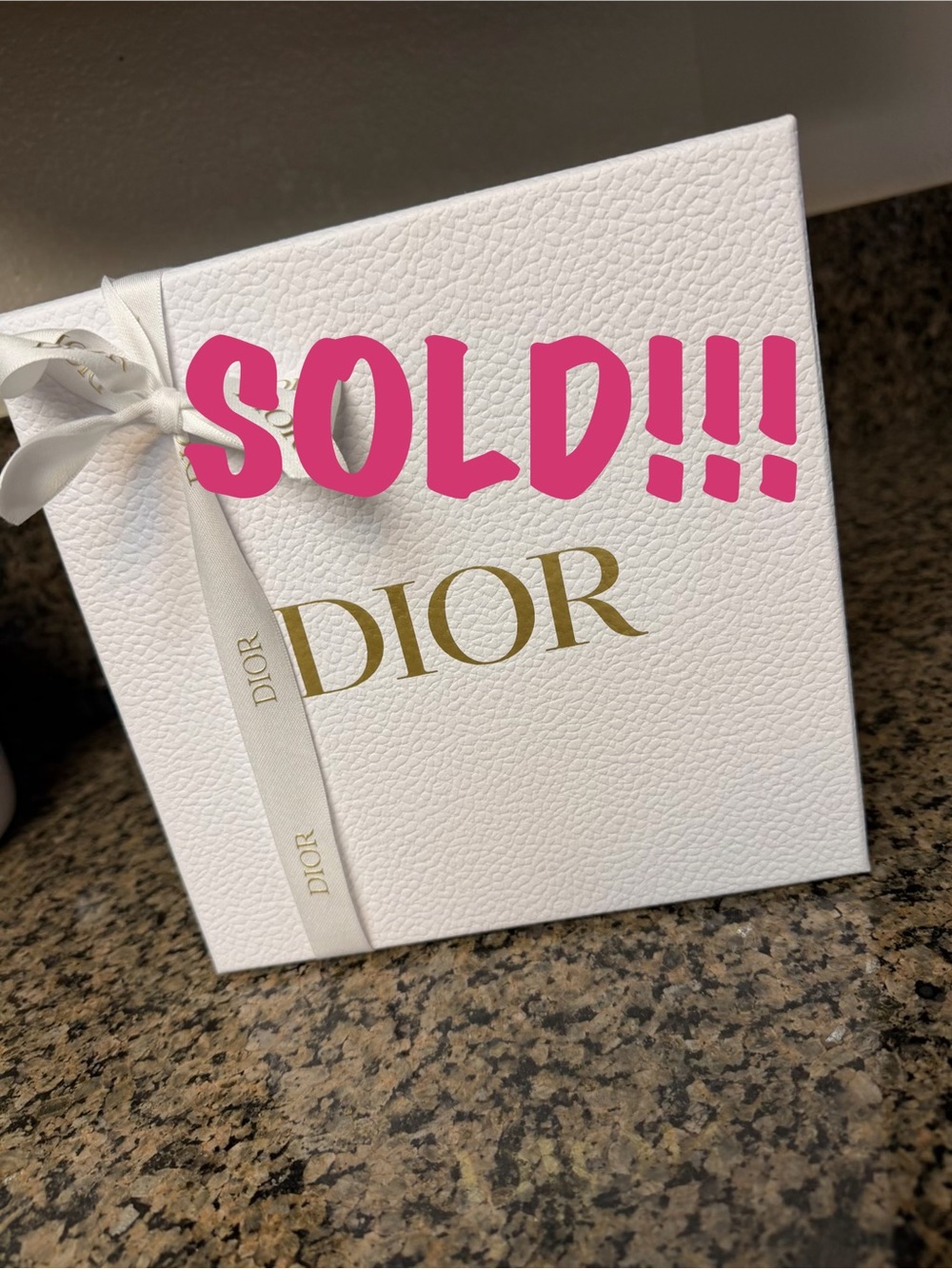 ‼️SOLD‼️ Dior White Box with Gold Lettering